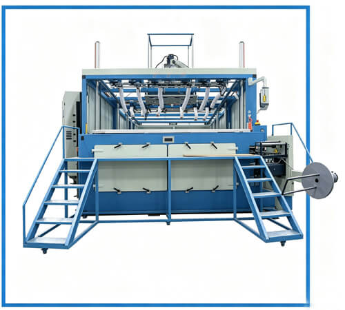 FULLY AUTOMATED THICK GAUGE VACUUM FORMING MACHINE
