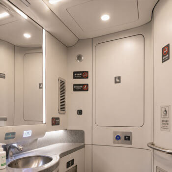 High-Speed Rail Lavatory Interior Panels