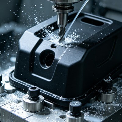 Thermoformed Angled Hole Component